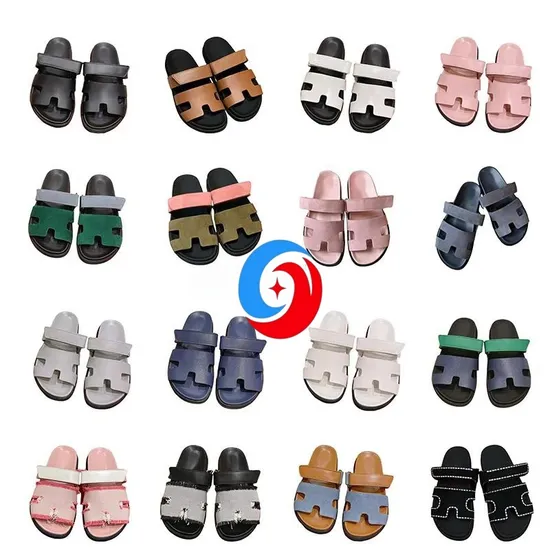 Elegant Female Casual PU Leather Slipper Ladies Flat Beach Sandals