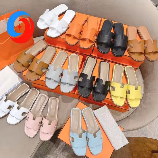 Elegant Female Casual PU Leather Slipper Ladies Flat Beach Sandals