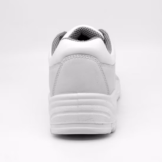 Toe Protection Cemented Men/Women Microfiber Injection White Shoes for Energy Supply