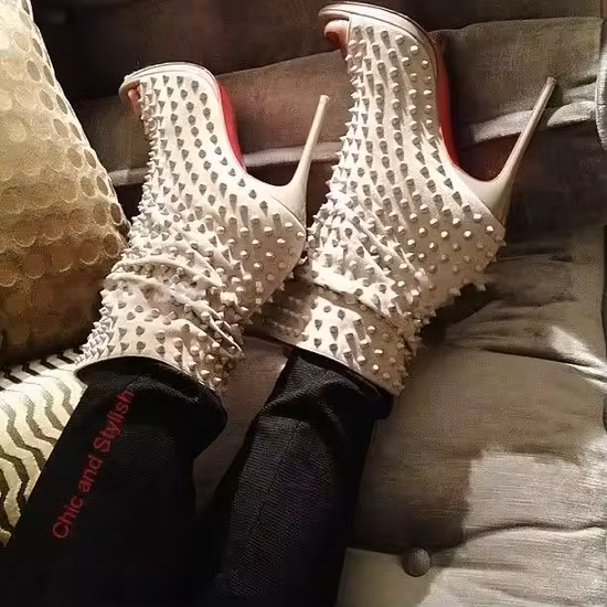 Thick Heel Short Custom Made Boots Women Shoes High Heels Zipper New Ladies Formal Luxury Boot