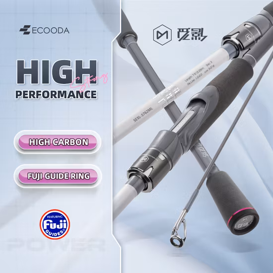 Varilla de señuelo de agua de mar de tipo giratorio de gran potencia de arrastre