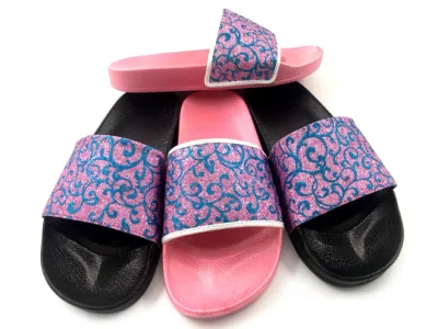 Bling Diamond zapatillas para damas sandalias de mujer con purpurina de PVC
