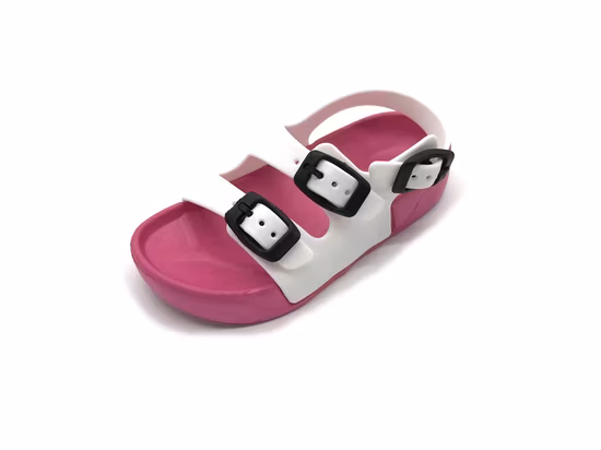 Sandalias para niños con suela de EVA y tira superior de PVC estampada para niños pequeños